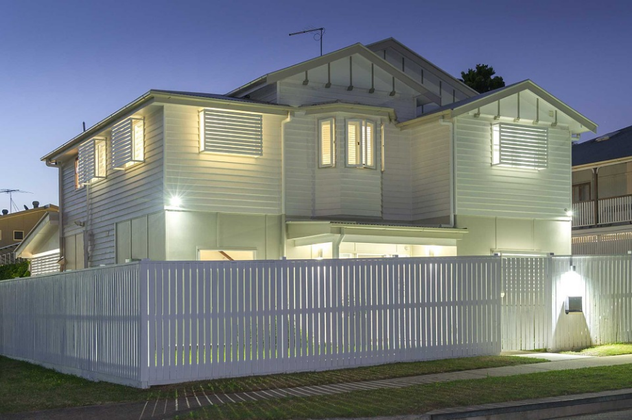 a white home